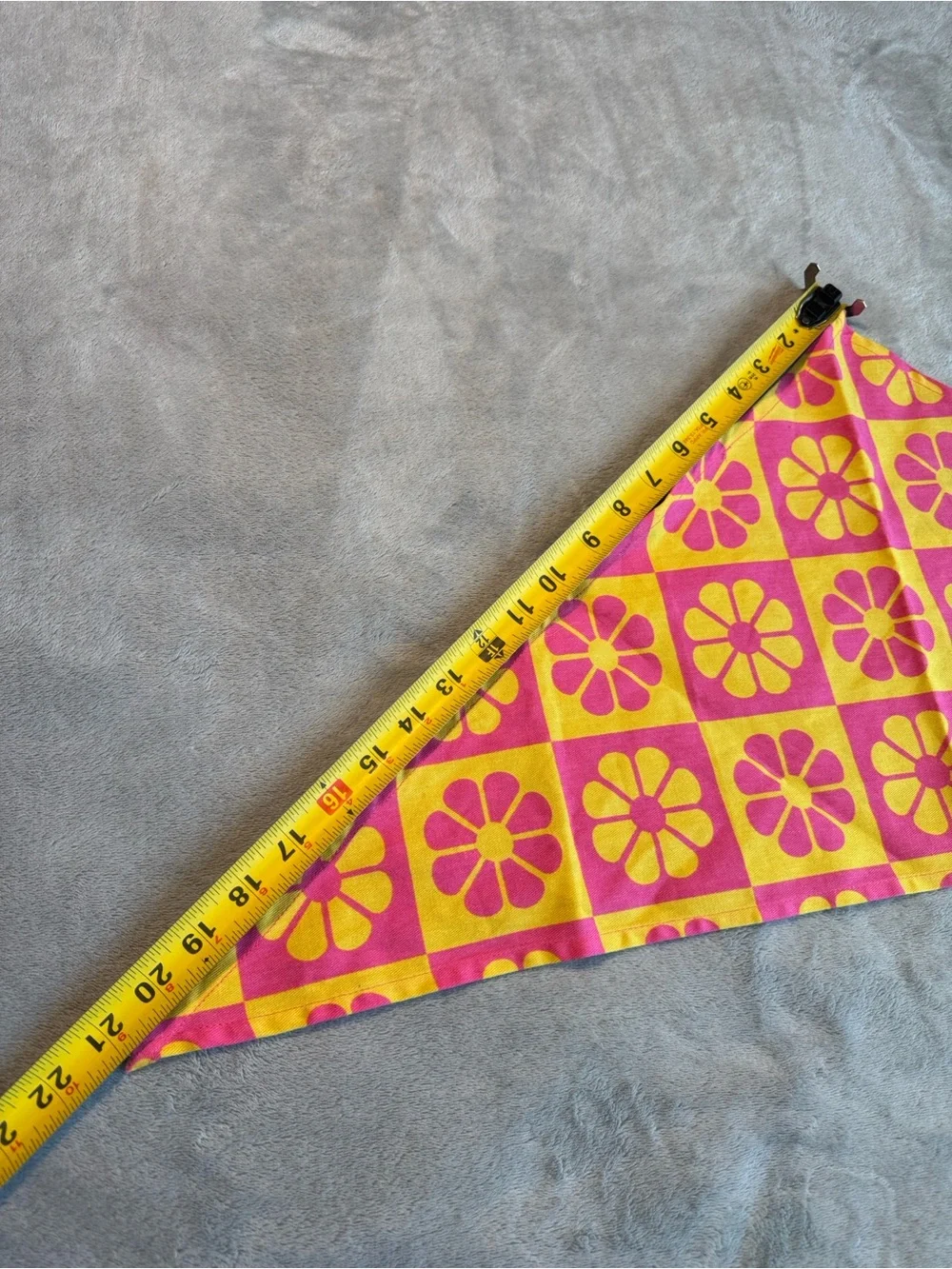 Rare NWOT Lucy & Yak Organic Cotton Lottie Neck Scarf/Bandana Pink Yellow